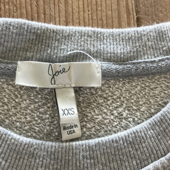Joie Agnia Sweatshirt Grey French Terry Size XXS - Picture 5 of 11